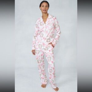 Roller rabbit x love shack fancy merry monkey Beaux long sleeve polo pajamas